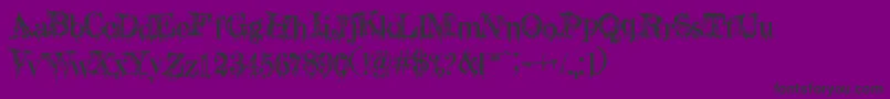 ALolitaScorned Font – Black Fonts on Purple Background