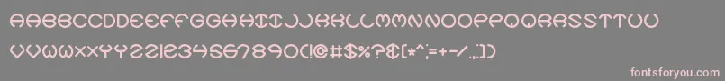 SpheroidsXBrk Font – Pink Fonts on Gray Background