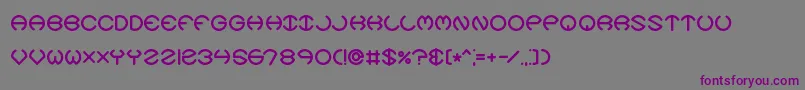 SpheroidsXBrk Font – Purple Fonts on Gray Background