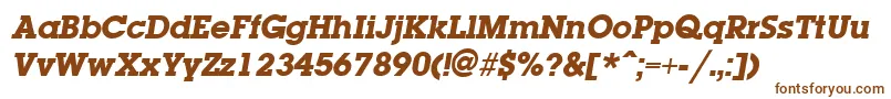 LaplandExtraboldItalic Font – Brown Fonts