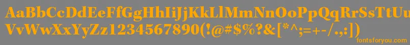 KeplerstdBlack Font – Orange Fonts on Gray Background