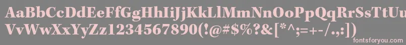 KeplerstdBlack Font – Pink Fonts on Gray Background