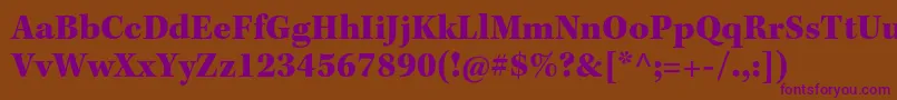 KeplerstdBlack Font – Purple Fonts on Brown Background