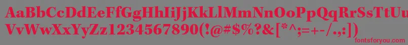 KeplerstdBlack Font – Red Fonts on Gray Background