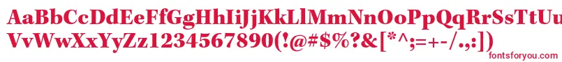 KeplerstdBlack Font – Red Fonts on White Background