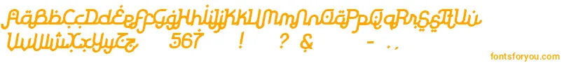 RodjaBoldSlanted Font – Orange Fonts