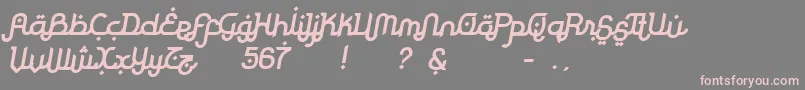 More about RodjaBoldSlanted Font RodjaBoldSlanted Font – Pink Fonts on Gray Background