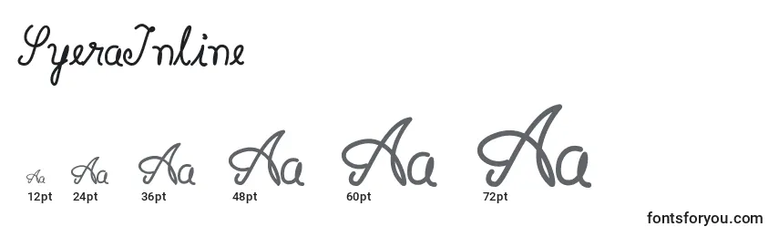 SyeraInline Font Sizes