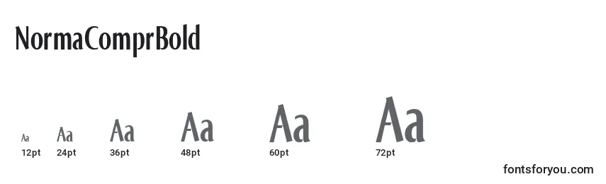NormaComprBold Font Sizes