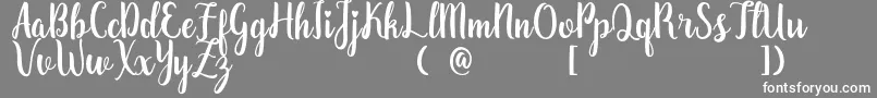 ZaheeraDemo Font – White Fonts on Gray Background