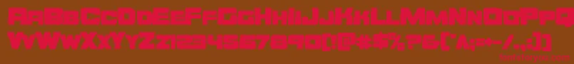 Orecrusherbold Font – Red Fonts on Brown Background