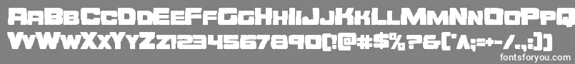 Orecrusherbold Font – White Fonts on Gray Background
