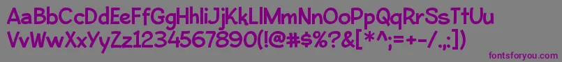 BleekerRegular Font – Purple Fonts on Gray Background