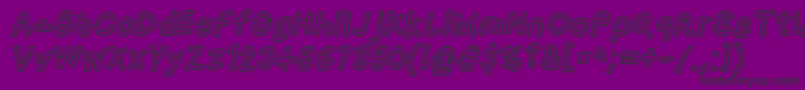 Loogiehawkotlobl Font – Black Fonts on Purple Background