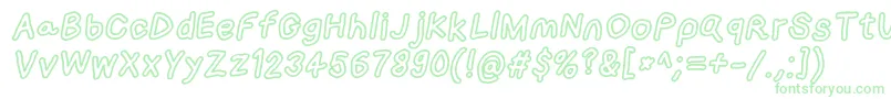 Loogiehawkotlobl Font – Green Fonts on White Background