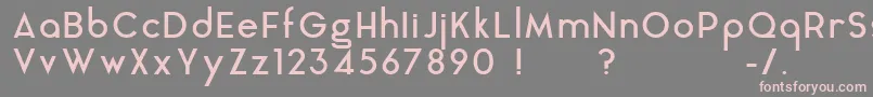 AquaGrotesque Font – Pink Fonts on Gray Background