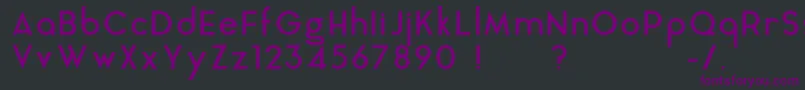 AquaGrotesque Font – Purple Fonts on Black Background