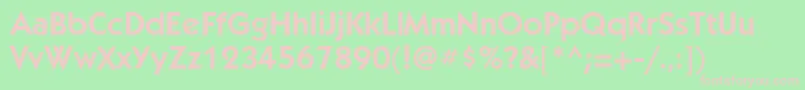 KabelbttBookBold Font – Pink Fonts on Green Background