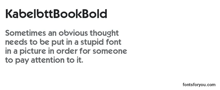 KabelbttBookBold-fontti