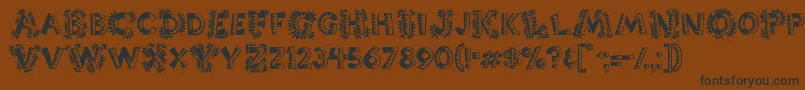 Chorizo Font – Black Fonts on Brown Background