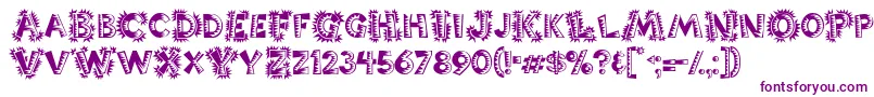 Chorizo Font – Purple Fonts on White Background