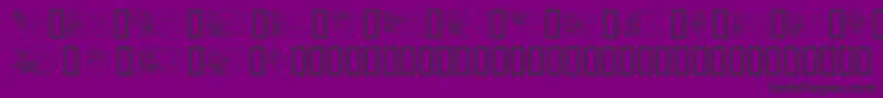 Theperfectman Font – Black Fonts on Purple Background