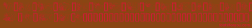 Theperfectman Font – Red Fonts on Brown Background