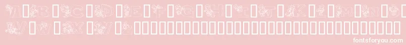 Theperfectman Font – White Fonts on Pink Background