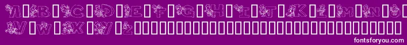 Theperfectman Font – White Fonts on Purple Background