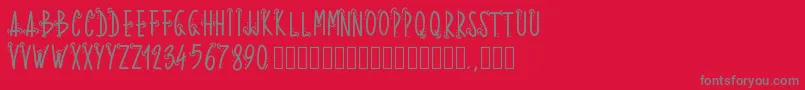 Шрифт Pwwhoops – серые шрифты на красном фоне