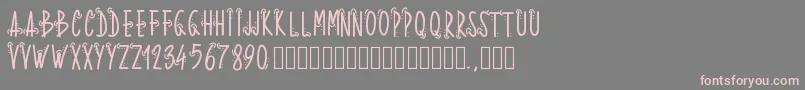 Pwwhoops Font – Pink Fonts on Gray Background