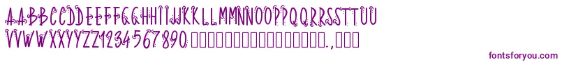 Pwwhoops Font – Purple Fonts on White Background