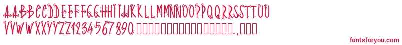 Pwwhoops Font – Red Fonts on White Background