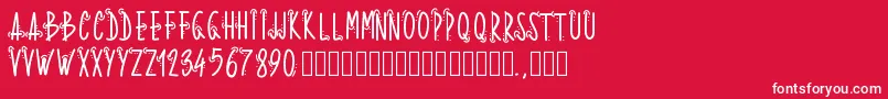 Pwwhoops Font – White Fonts on Red Background