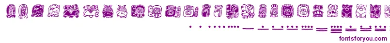 Mayamonthglyphs Font – Purple Fonts
