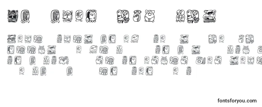Mayamonthglyphs Font