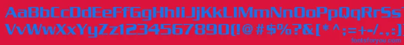 SerpentineLtMedium Font – Blue Fonts on Red Background