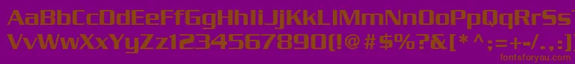 SerpentineLtMedium Font – Brown Fonts on Purple Background