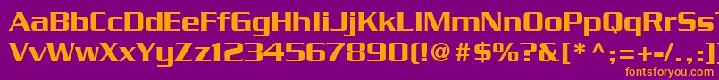 SerpentineLtMedium Font – Orange Fonts on Purple Background