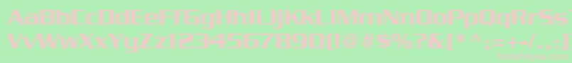 SerpentineLtMedium Font – Pink Fonts on Green Background