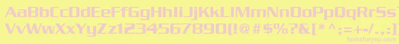 SerpentineLtMedium Font – Pink Fonts on Yellow Background