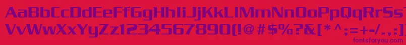 SerpentineLtMedium Font – Purple Fonts on Red Background