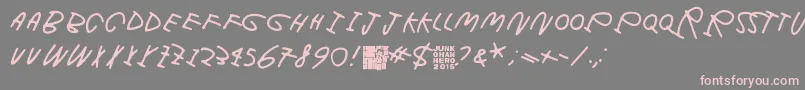 More about DarkWasTheNight Font DarkWasTheNight Font – Pink Fonts on Gray Background