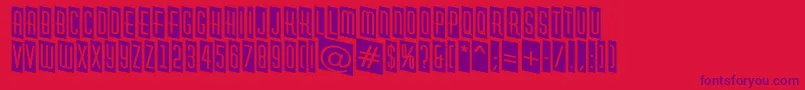AHuxleycmdn Font – Purple Fonts on Red Background
