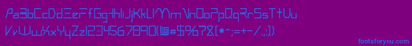 Metromedo Font – Blue Fonts on Purple Background