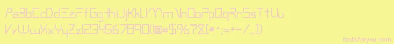 Metromedo Font – Pink Fonts on Yellow Background