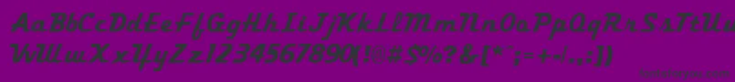 TrekkertwoRegular Font – Black Fonts on Purple Background