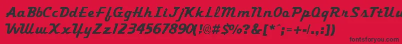 More about TrekkertwoRegular Font TrekkertwoRegular Font – Black Fonts on Red Background