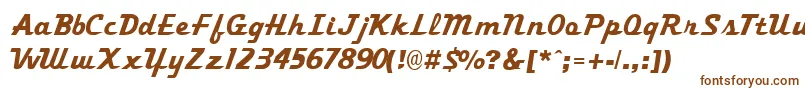 TrekkertwoRegular Font – Brown Fonts on White Background