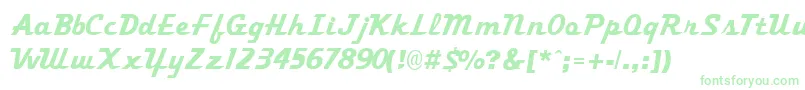 TrekkertwoRegular Font – Green Fonts on White Background